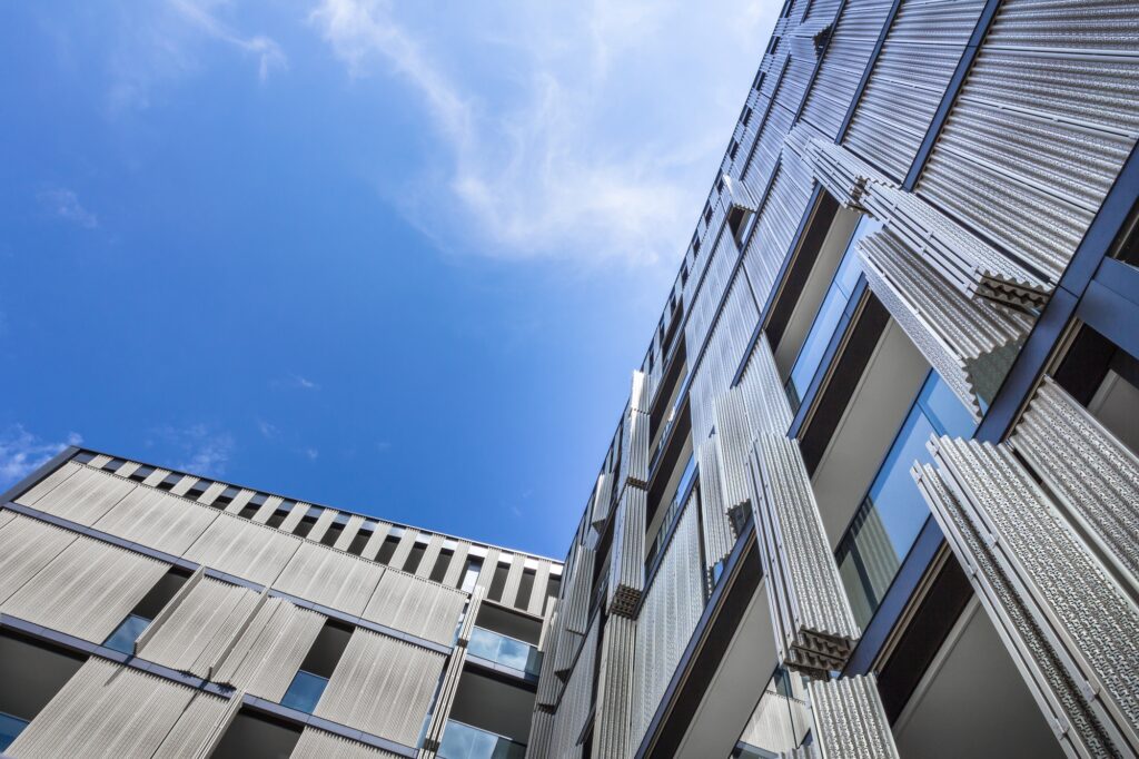 Exterior of a modern building